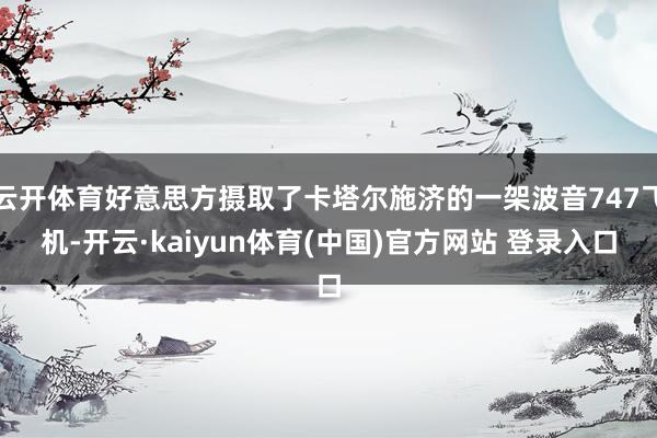 云开体育好意思方摄取了卡塔尔施济的一架波音747飞机-开云·kaiyun体育(中国)官方网站 登录入口